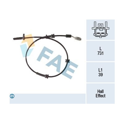 Sensor, rotações da roda