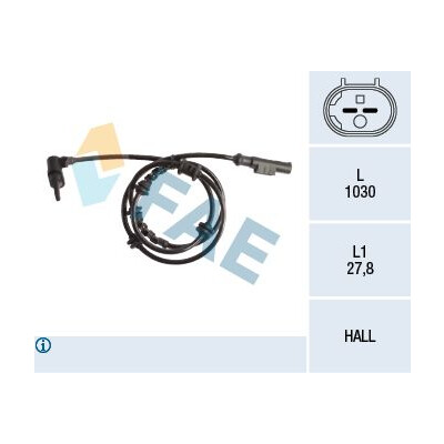 Sensor, rotações da roda