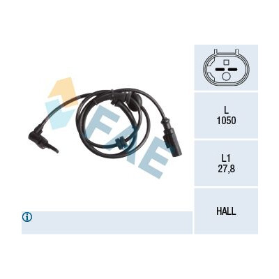 Sensor, rotações da roda