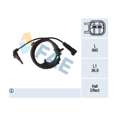 Sensor, rotações da roda