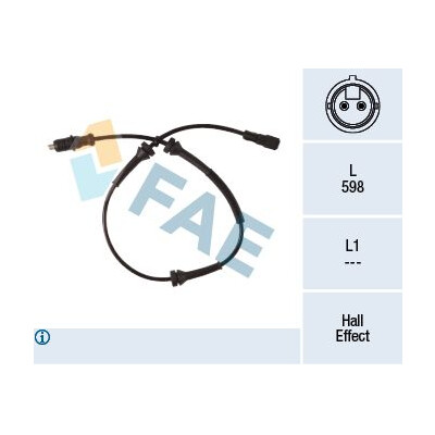 Sensor, rotações da roda
