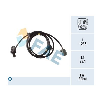 Sensor, rotações da roda