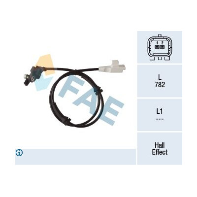 Sensor, rotações da roda