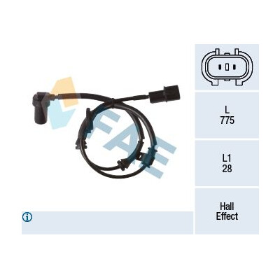 Sensor, rotações da roda