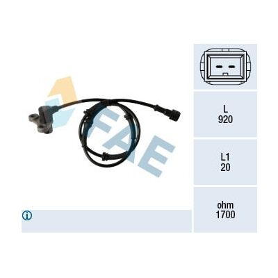 Sensor, rotações da roda