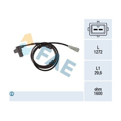 Sensor, rotações da roda