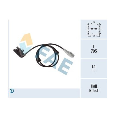 Sensor, rotações da roda