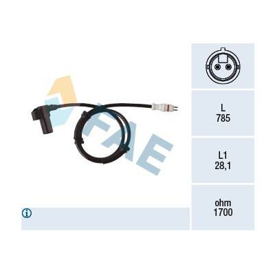 Sensor, rotações da roda