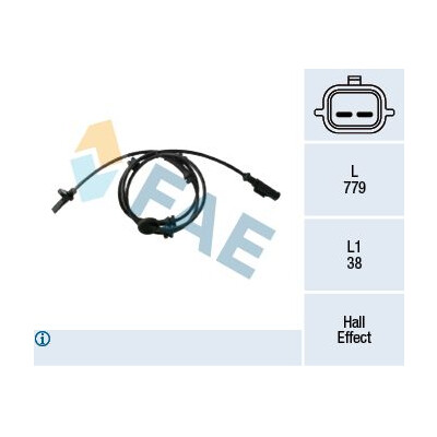 Sensor, rotações da roda