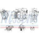 Compressor, ar condicionado NISSENS 891016