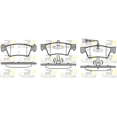 Conjunto de pastilhas de freio Roadhouse 21187.01