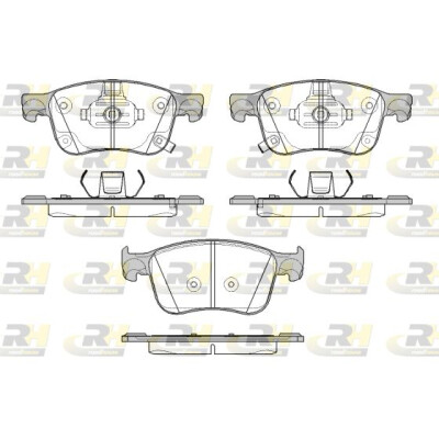 Conjunto de pastilhas de freio ROADHOUSE 21808.12
