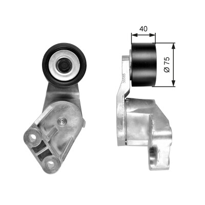 Tensor de correia, correia em V nervurada GATES T38585