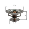 Termostato, refrigerante GATES TH51583G1