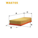 Filtro de ar WIX WA6705