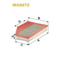 Filtro de ar WIX WA9872