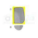Vidro de espelho, espelho retrovisor exterior