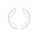 Conjunto de sapatas de freio KAVOPARTS KBS-3402
