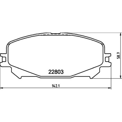 Jogo de pastilhas de freio HELLA 8DB 355 039-201