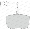 Conjunto de pastilhas de freio NECTO FD6130V