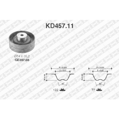 Conjunto de correia dentada SNR KD457.11