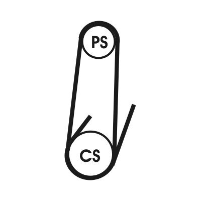 Correia poli V CONTINENTAL CTAM 4PK1022 ELAST