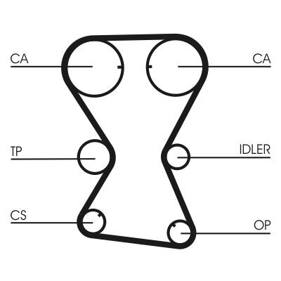 Correia dentada CONTINENTAL CTAM CT1000