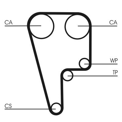 Correia dentada CONTINENTAL CTAM CT1006