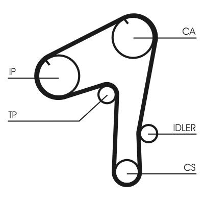 Correia dentada CONTINENTAL CTAM CT1084