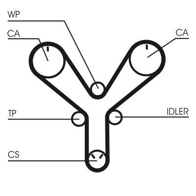 Correia dentada CONTINENTAL CTAM CT1147
