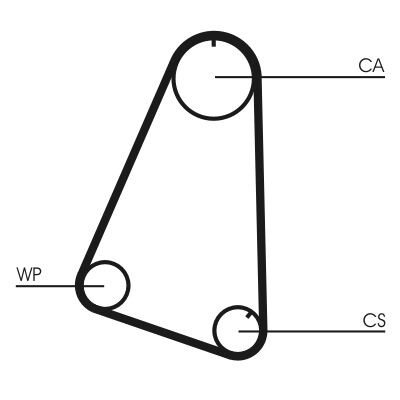 Correia dentada CONTINENTAL CTAM CT504
