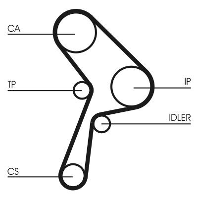 Correia dentada CONTINENTAL CTAM CT609