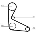 Correia dentada CONTINENTAL CTAM CT626