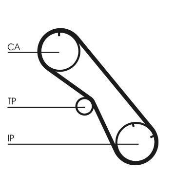 Correia dentada CONTINENTAL CTAM CT860