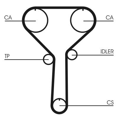 Correia dentada CONTINENTAL CTAM CT992