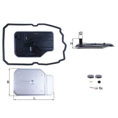 Filtro hidráulico, transmissão automática NAGARES HX 230 KIT