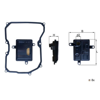 Filtro hidráulico, transmissão automática NAGARES HX 267D