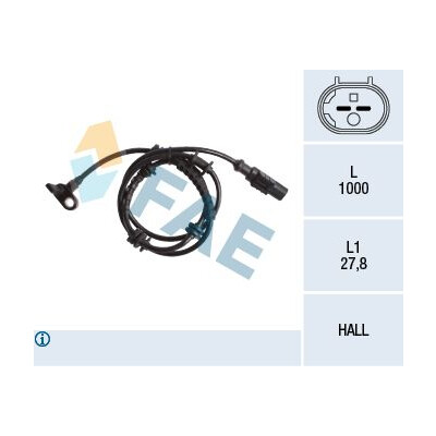 Sensor de rotações da roda FAE 78245