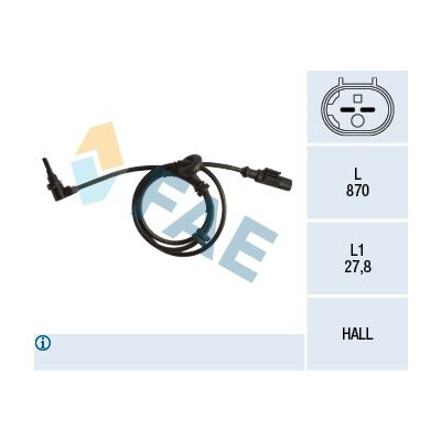 Sensor de rotações da roda FAE 78248
