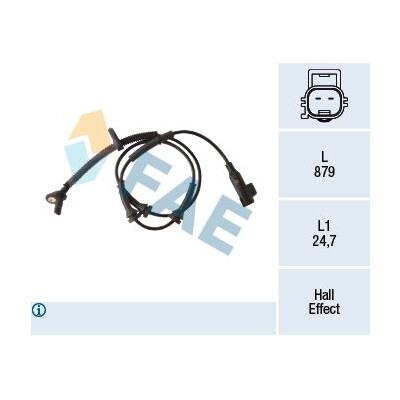 Sensor de rotações da roda FAE 78286