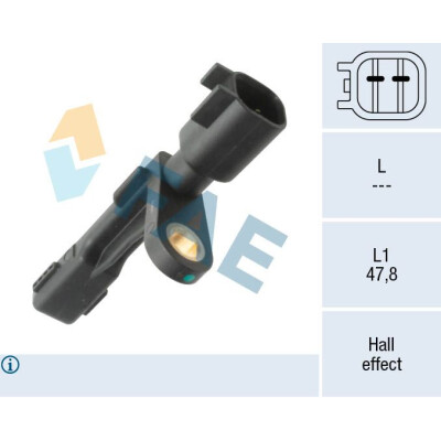 Sensor de rotações da roda FAE 78610