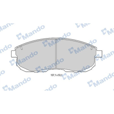Conjunto de pastilhas de freio MANDO MBF015001
