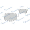 Jogo de pastilhas de freio MANDO MBF015128