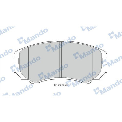 Conjunto de pastilhas de freio MANDO MBF015308