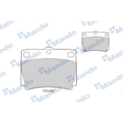 Jogo de pastilhas de freio MANDO MBF015716