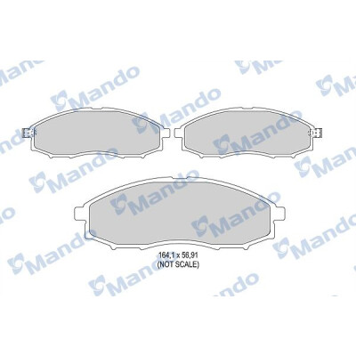 Jogo de pastilhas de freio MANDO MBF015740