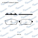 Conjunto de pastilhas de freio MANDO RMPZ06