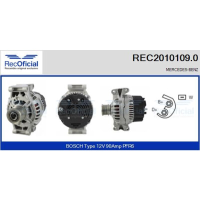 Alternador RECOFICIAL REC2010109.0