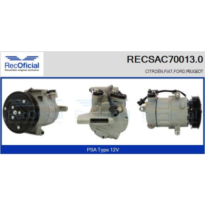 Compressor, ar condicionado RECOFICIAL RECSAC70013.0