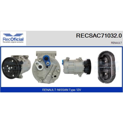 Compressor, ar condicionado RECOFICIAL RECSAC71032.0